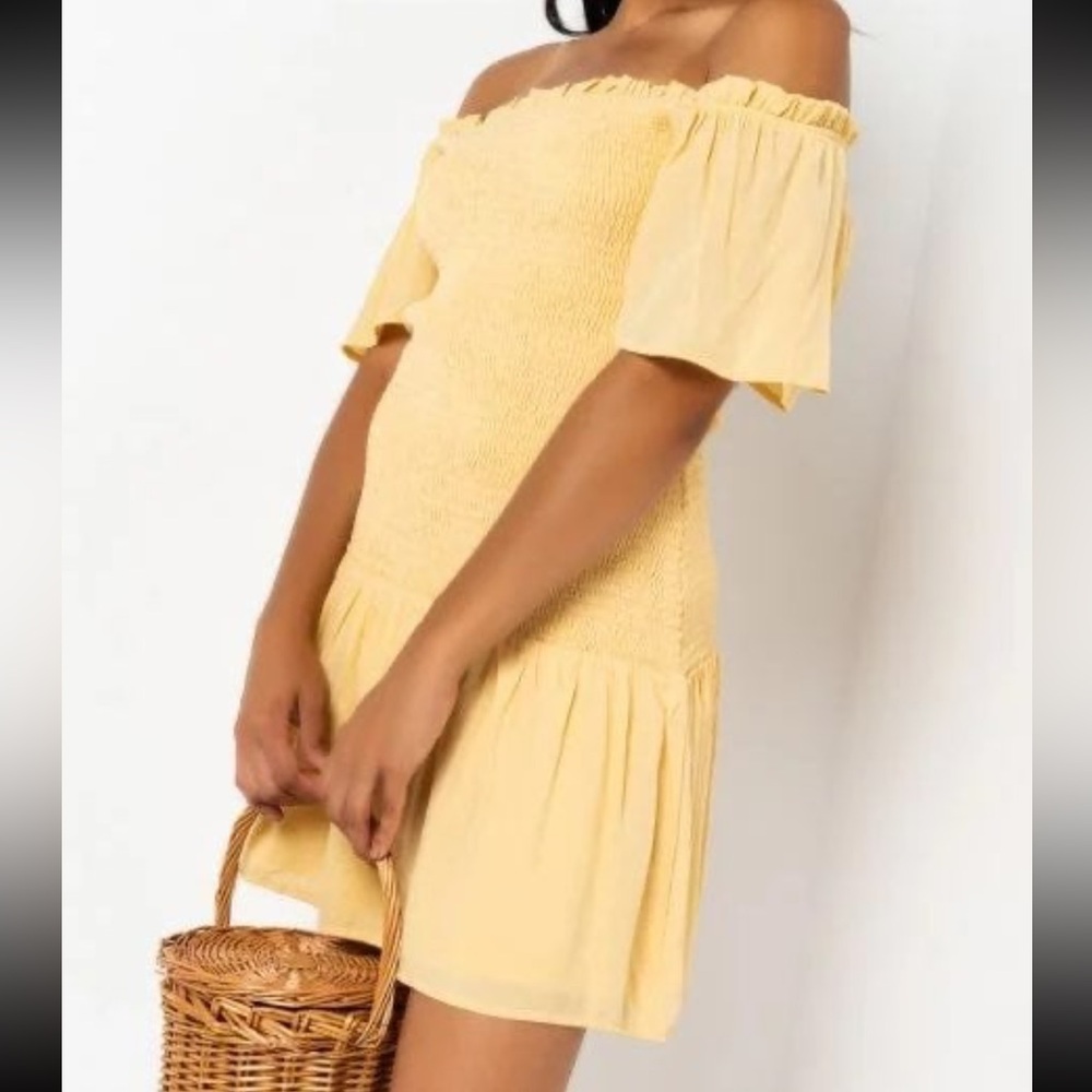 Akira Smocked Flowy Mini Dress
